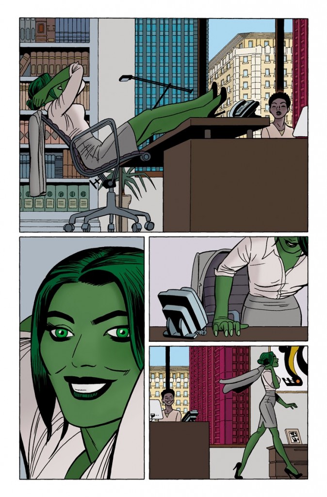 She-Hulk #1 interior art