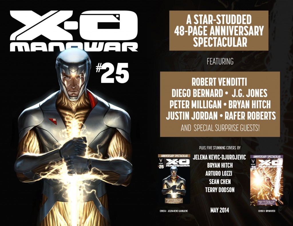 X-O Manowar #25 anniversary
