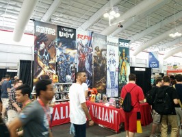 Cool Valiant Booth where they had stuff for free and signings. 