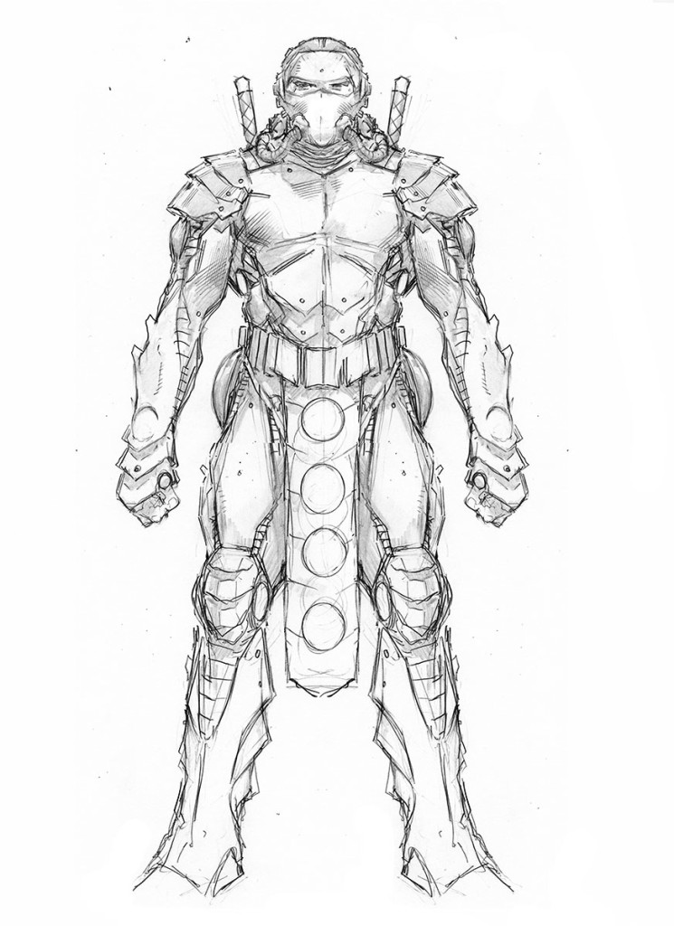 NINJAK (DEADSIDE ARMOR) – Character Design by Trevor Hairsine