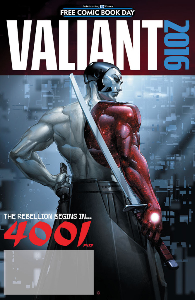 VALIANT 4001 AD FCBD SPECIAL– Cover by Clayton Crain