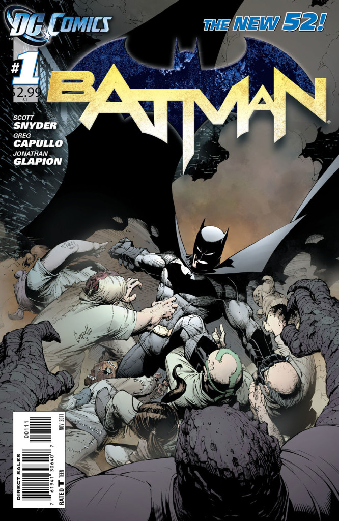 Batman #1 cover by Greg Capullo and Alex Sinclair