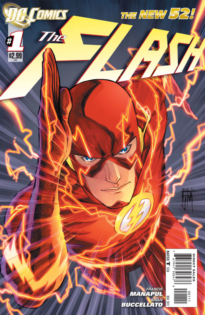 Flash #1 cover by Francis Manapul and Brian Buccellato