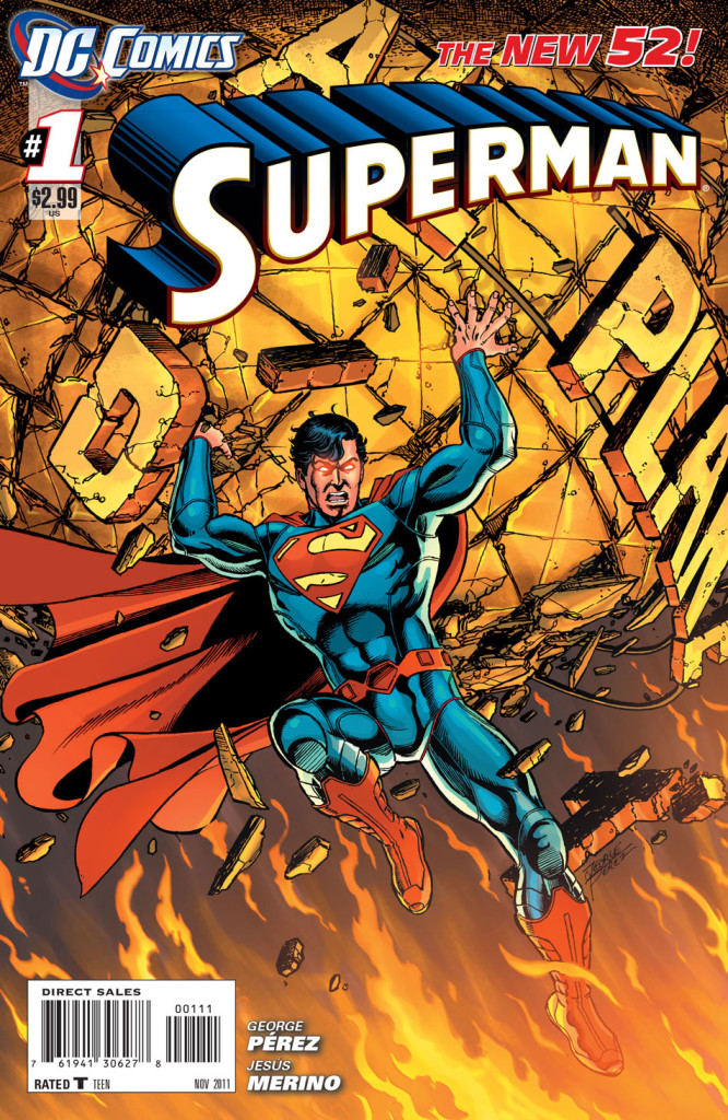 Superman #1 cover by George Perez and Brian Buccellato