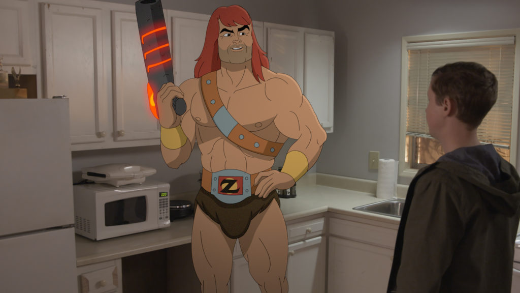 SON OF ZORN: L-R: Zorn (voiced by Jason Sudeikis) and Johnny Pemberton in the "The Weekend Warrior" episode of SON OF ZORN airing Sunday, Oct. 16 (8:31-9:00 PM ET/PT on FOX). ©2016 Fox Broadcasting Co. Cr: FOX