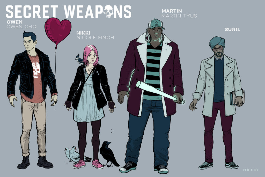 SECRET WEAPONS #1 – Character Designs by Raul Allen with Patricia Martin